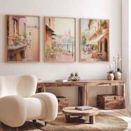 Set Of 3 Verona Poster, Italy Travel Print, Wall Art, Italian City Decor, Romantic Gift, Juliet's Balcony Artwork - thumbnail 2