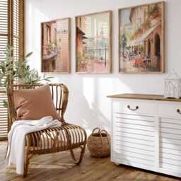 Set Of 3 Verona Poster, Italy Travel Print, Wall Art, Italian City Decor, Romantic Gift, Juliet's Balcony Artwork - thumbnail 3