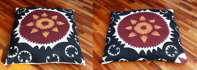 "Set Of 2 Pcs, Suzani Pillow Cover, Uzbek Pillow, 31.50"" X 33.46" - image 1