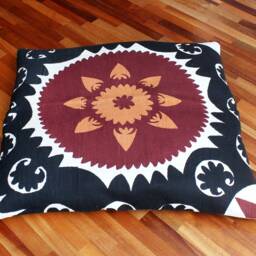 "Set Of 2 Pcs, Suzani Pillow Cover, Uzbek Pillow, 31.50"" X 33.46" - thumbnail 3