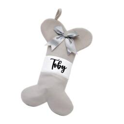 Personalised Pet Christmas Stocking, Dog Bone Sale - thumbnail 2