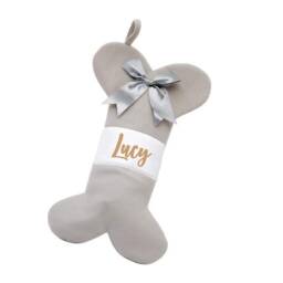 Personalised Pet Christmas Stocking, Dog Bone Sale - thumbnail 3