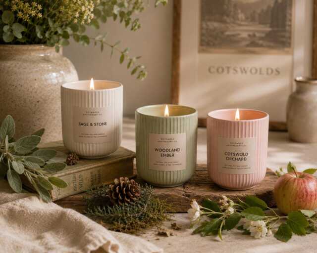Ceramic Candle - Hand-Poured Soy Wax Luxury Home Fragrance Minimalist Decor Gift For Her Cotswold Apothecary Co - image 1