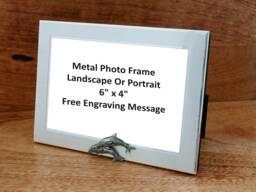 Dolphin D Design Picture/Photo Frame Portrait Or Landscape 6x4 Sealife Birthday Gift 106 Mf - thumbnail 1