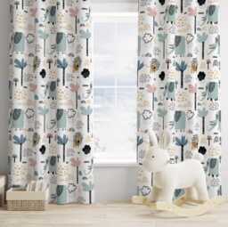 Safari Animal Curtains, Nursery Curtains Blackout Or Non Blackout, With Eyelets, Pencil Pleat Rod Pocket, Decor