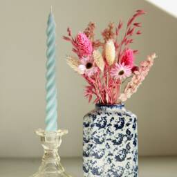 Seascape Twist Candles Beeswax Soy Blend Summer Taper Candles - Set Of 2 - thumbnail 3