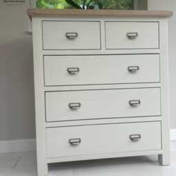 Oak Chest Of Drawers - Tallboy Hall Storage - thumbnail 2
