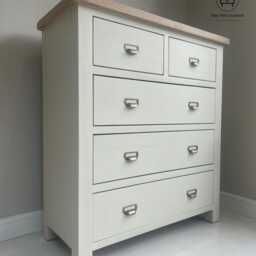 Oak Chest Of Drawers - Tallboy Hall Storage - thumbnail 3