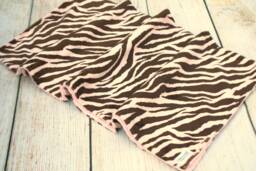 Pink Zebra Minky Baby Blanket - Shower Gift New Girl Soft Lovey Nursery Keepsake Car Seat Woobie - thumbnail 1