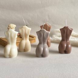 Female Torso Candle - Vegan Soy Wax Goddess Bust - thumbnail 4