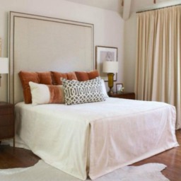 Boxed Style Bed Cover Natural Linen, Linen Coverlet, White, Gray, Blue, Pink, Stripe, Chevron, Over 40 Colors & Patterns - thumbnail 3