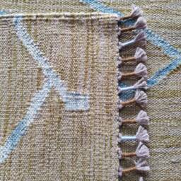 Runner Rug Abstract, Handmade Artisan Afghan Turkish Aztec Natural Sheep Wool Flatweave Kilim 200x60 cm - thumbnail 3