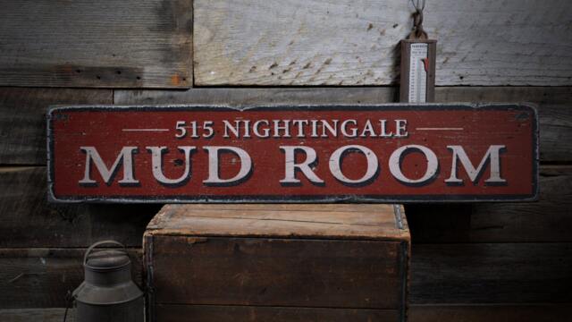 Mud Room Sign, Decor, Wood Room, Rustic Wall Decor - Hand Made Wooden Sign - image 1