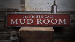 Mud Room Sign, Decor, Wood Room, Rustic Wall Decor - Hand Made Wooden Sign - thumbnail 1