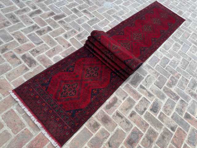 Luxurious 2'8x19'6 Runner Rug - Hand-Knotted Long High Pile Wool Fine Quality Boho For Hallway, Living Room Present - image 1