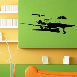 Private Jet Plane Wall Sticker Vinyl Mural Decal Home House Apartment Art Decor Free Shipping L118 - thumbnail 1