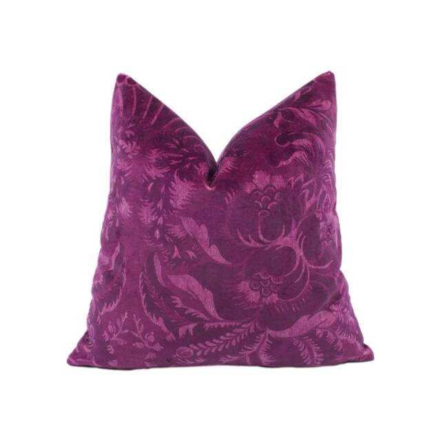 Zoffany - Ducato Velvet Rubient Sumptuous Damask Inspired Luxury Cushion Cover Handmade Throw Pillow Designer Home Decor - image 1