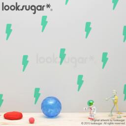 Lightning Wall Decals With Wallpaper Effect. Thunder Decal . Home Bolt Lswp-Ap0053Nf - thumbnail 3