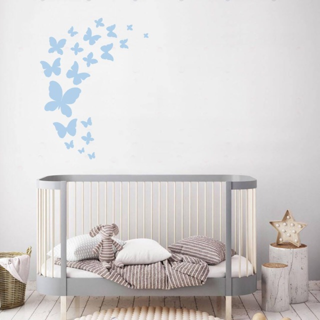 Butterflies Wall Decal, Door Window Butterfly Butterflies Stickers, Nursery Children's Room Decal - image 1