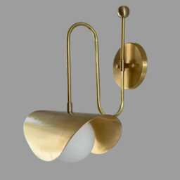 Mid Century Modern Italian Style Glass Dome Swing & Adjustable Brass Wall Sconce Sputnik Fixture For Bedroom Living Room Minimalist Light - thumbnail 3