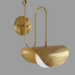 Mid Century Modern Italian Style Glass Dome Swing & Adjustable Brass Wall Sconce Sputnik Fixture For Bedroom Living Room Minimalist Light - thumbnail 2