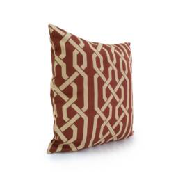 Beige & Cinnamon Pillow, Throw Pillow Cover, Decorative Cushion Pillowcase, Accent Toss Cotton Blend - thumbnail 2