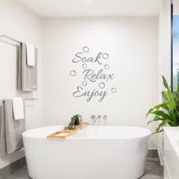 Soak Relax Enjoy Vinyl Wall Decal Bathroom Decor - thumbnail 3