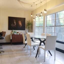 Swag Cluster Chandelier Off Center Ceiling Light Dining Room Fixture Custom 7 Pendant Dine Table Lighting - thumbnail 2