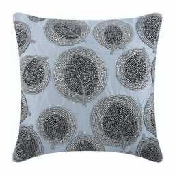 "Art Silk Silver Throw Pillow Cover 16""x16" - thumbnail 1