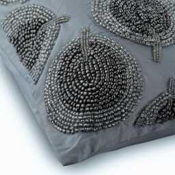 "Art Silk Silver Throw Pillow Cover 16""x16" - thumbnail 2