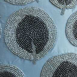 "Art Silk Silver Throw Pillow Cover 16""x16" - thumbnail 4