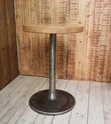 Singer Heavy Duty Cast Iron Solid Pedestal Leg Central Support Round Vintage Raw Steel Frame Bench Dining Desk Pub Table Legs