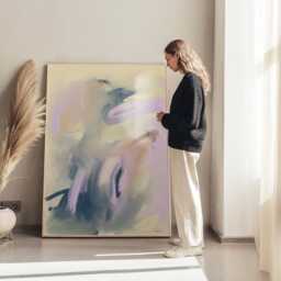 Dreamy Abstract Digital Download - Modern Art Print Unique Wall Decor & Home Artwork - thumbnail 2