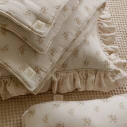 "Muslin Baby Swaddle Blanket ""Boho Flowers" - thumbnail 2
