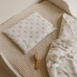 "Muslin Baby Swaddle Blanket ""Boho Flowers" - thumbnail 3