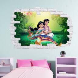 Famous Cartoon Characters Wall Art Sticker Decal Mural Poster Girls Room Decor 1044 - thumbnail 1