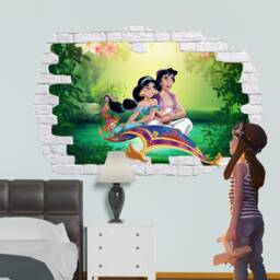 Famous Cartoon Characters Wall Art Sticker Decal Mural Poster Girls Room Decor 1044 - thumbnail 2