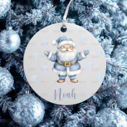 Personalised Kids Christmas Decoration - Grandson Nephew Gift Custom Bauble For Boys Stocking Filler Eve Box