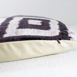 Velvet Ikat Pillow - thumbnail 3