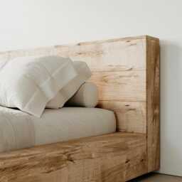 Solid Oak Wood Bed/Wooden Massive Real Handmade - thumbnail 3