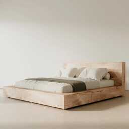 Solid Oak Wood Bed/Wooden Massive Real Handmade
