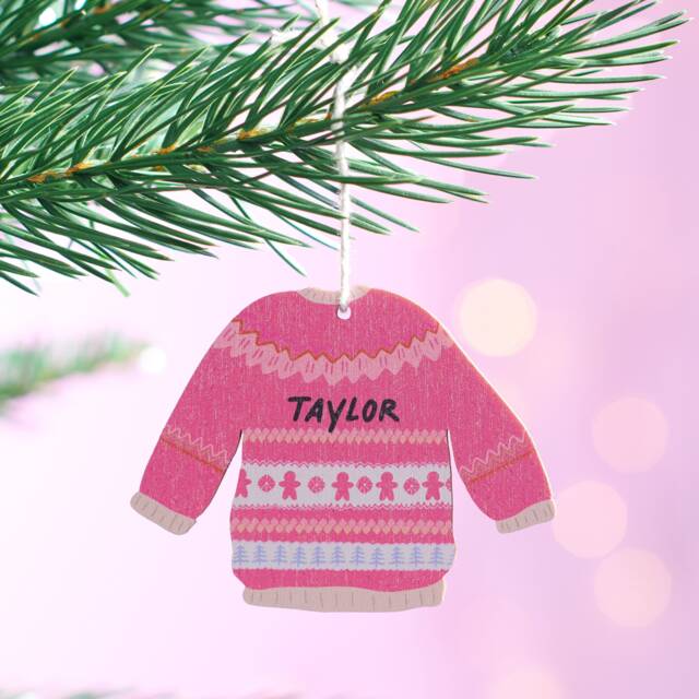 Personalised Christmas Jumper Decoration - image 1