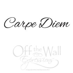 Carpe Diem Vinyl Decal, Seize The Day Wall Art, Inspirational Words - thumbnail 2