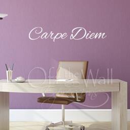 Carpe Diem Vinyl Decal, Seize The Day Wall Art, Inspirational Words - thumbnail 1