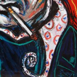 Hunter S. Thompson Art Print - Surrealist Portrait, Ralph Steadman Style - thumbnail 3