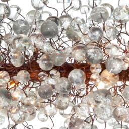 Elegant Bubble Chandelier Cloudy Resin Ball Ceiling Light - thumbnail 4