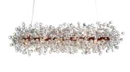 Elegant Bubble Chandelier Cloudy Resin Ball Ceiling Light - thumbnail 1