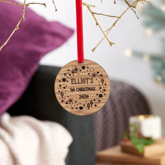 Personalised Baby's First Christmas Decoration - image 1