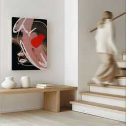Modern Abstract Art Print Chic Moody Home Decor - Digital Download - thumbnail 1