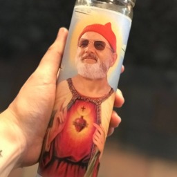 Aquatic Dude Funny Prayer Candle, Bill Murray Religious Candle - thumbnail 2
